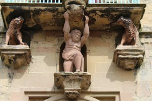 Statues beneath the Balcony